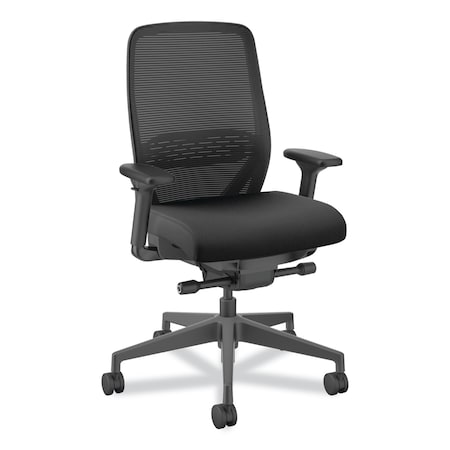 Hon Nucleus Series Recharge Task Chair, Supports Up to 300 lb, 16.63 to 21.13 Seat Height, Black HONNR12SAMC10BT